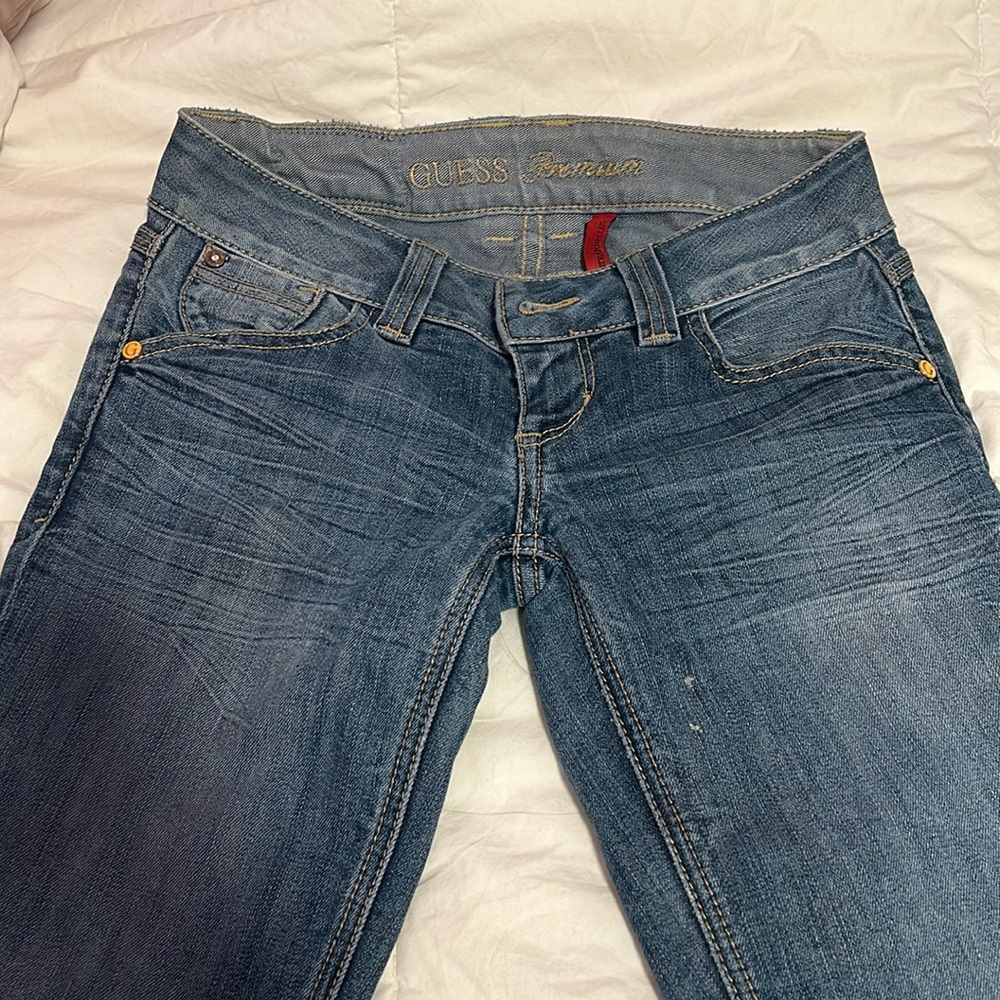 Guess Premium Low Rise Boot Cut Jeans